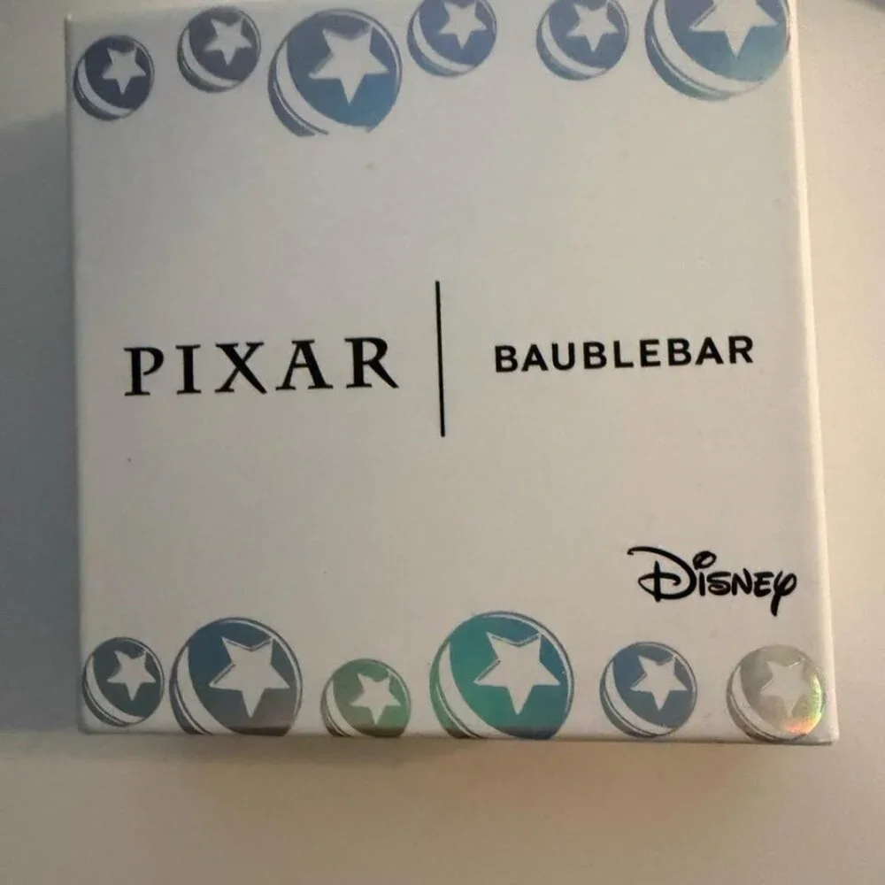 Pixar x BaubleBar Alien Candy Cane Earrings,